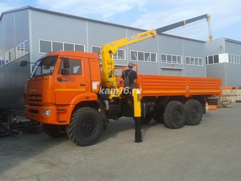 КАМАЗ 43118 с кран манипулятором Soosan 513