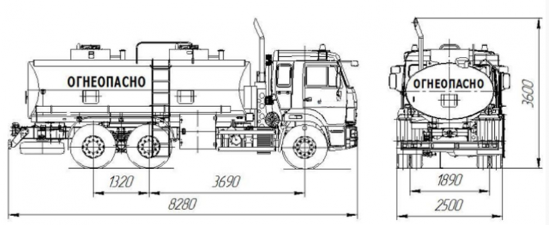 НефАЗ 66066-1110-62 Емкостно-наливная техника (автоцистерна)