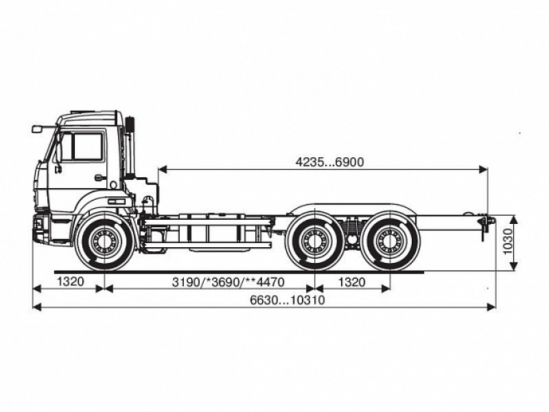 65115-3094-48(А5) Шасси КамАЗ