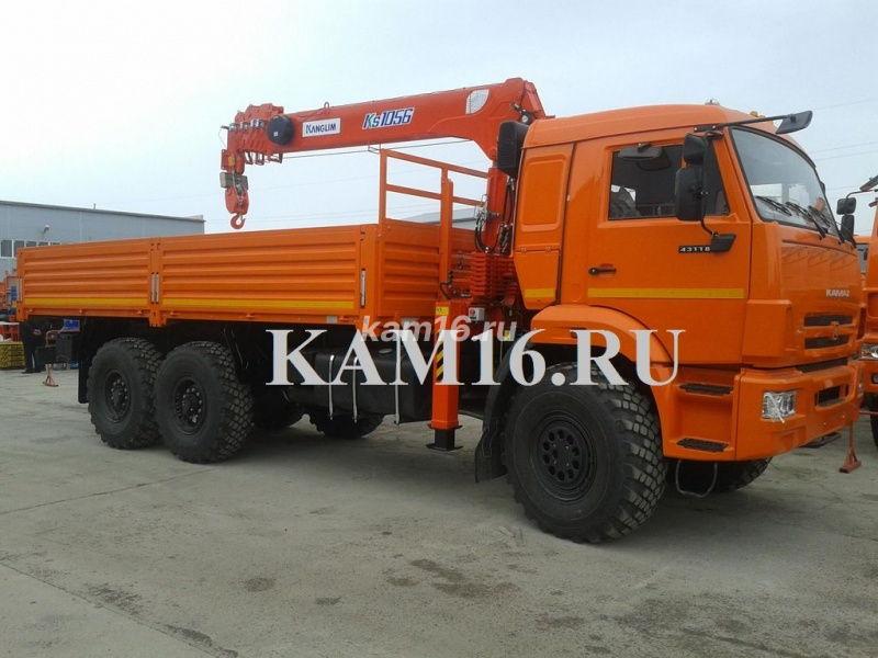 КАМАЗ 43118 с КМУ Kanglim 1056 (5 ТОНН)