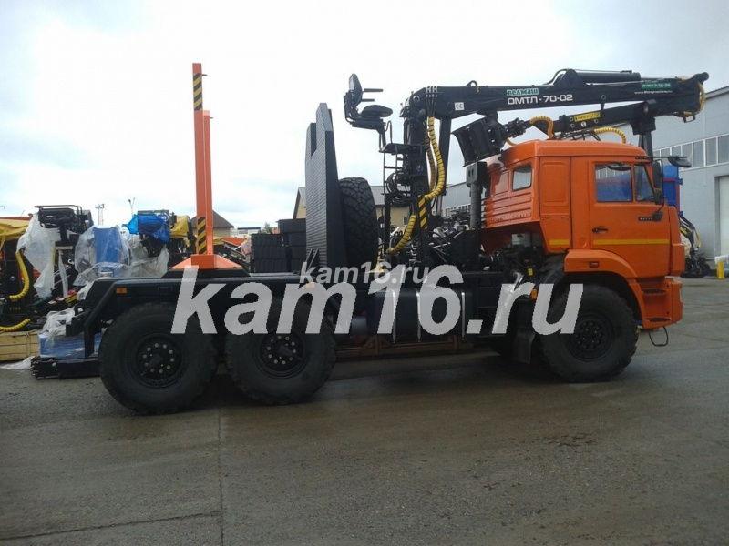 Лесовоз КАМАЗ 43118 с гидроманипулятором ОМТЛ 70-02